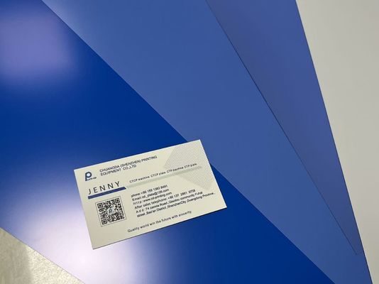 25±5 सेकंड के विकास समय के लिए 110-130 Mj/Cm2 एक्सपोजर एनर्जी थर्मल CTP प्लेट